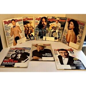 8 Rollingstone Magazines 2014 U2 Dave Grohl Beatles Bob Dylan Robin Williams